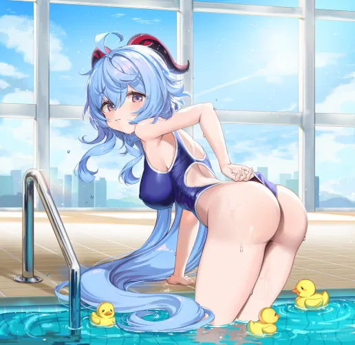 Daily Ganyu Lewdie #1165 Swim Weather is Coming Back~