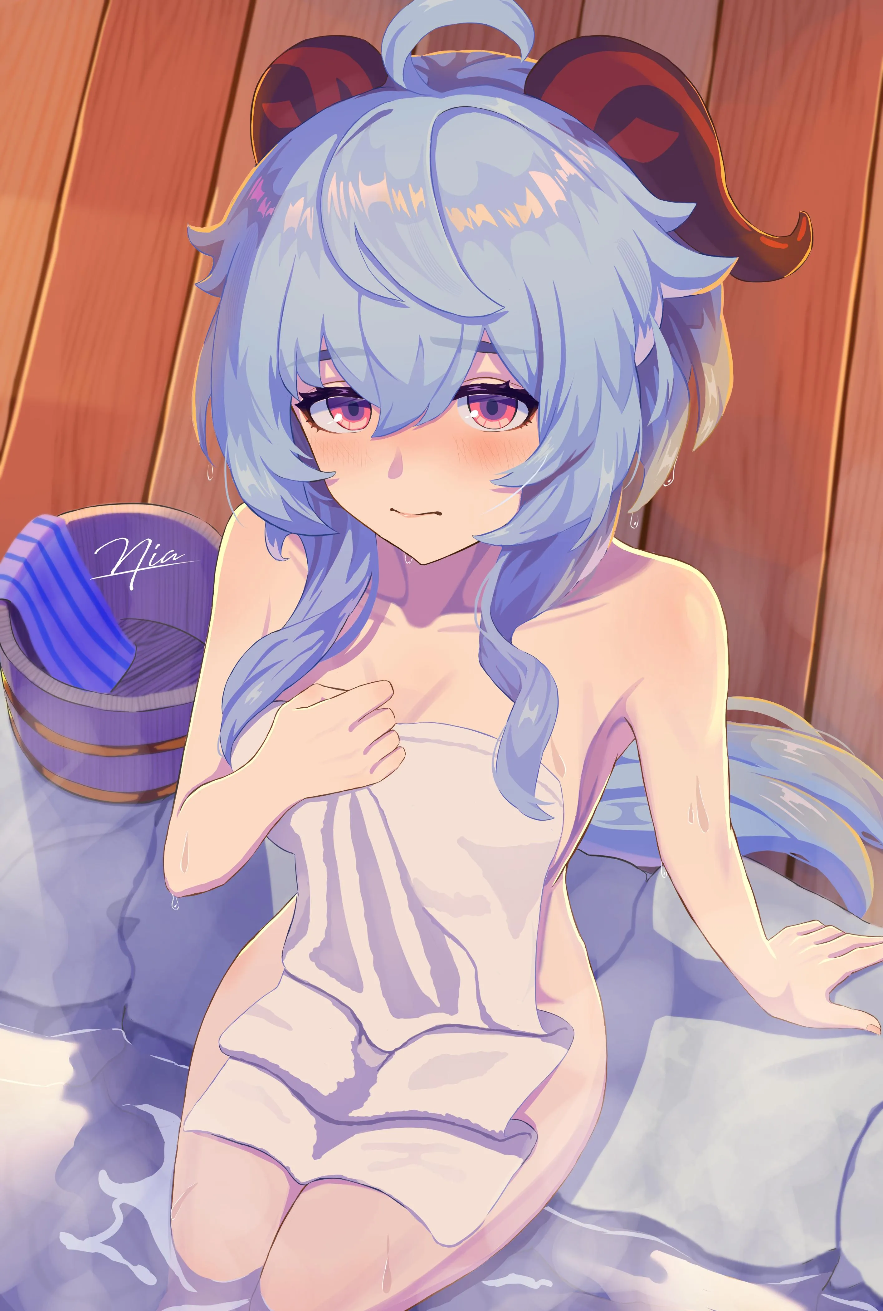 Daily Ganyu Lewdie #1166 Hot Spring~