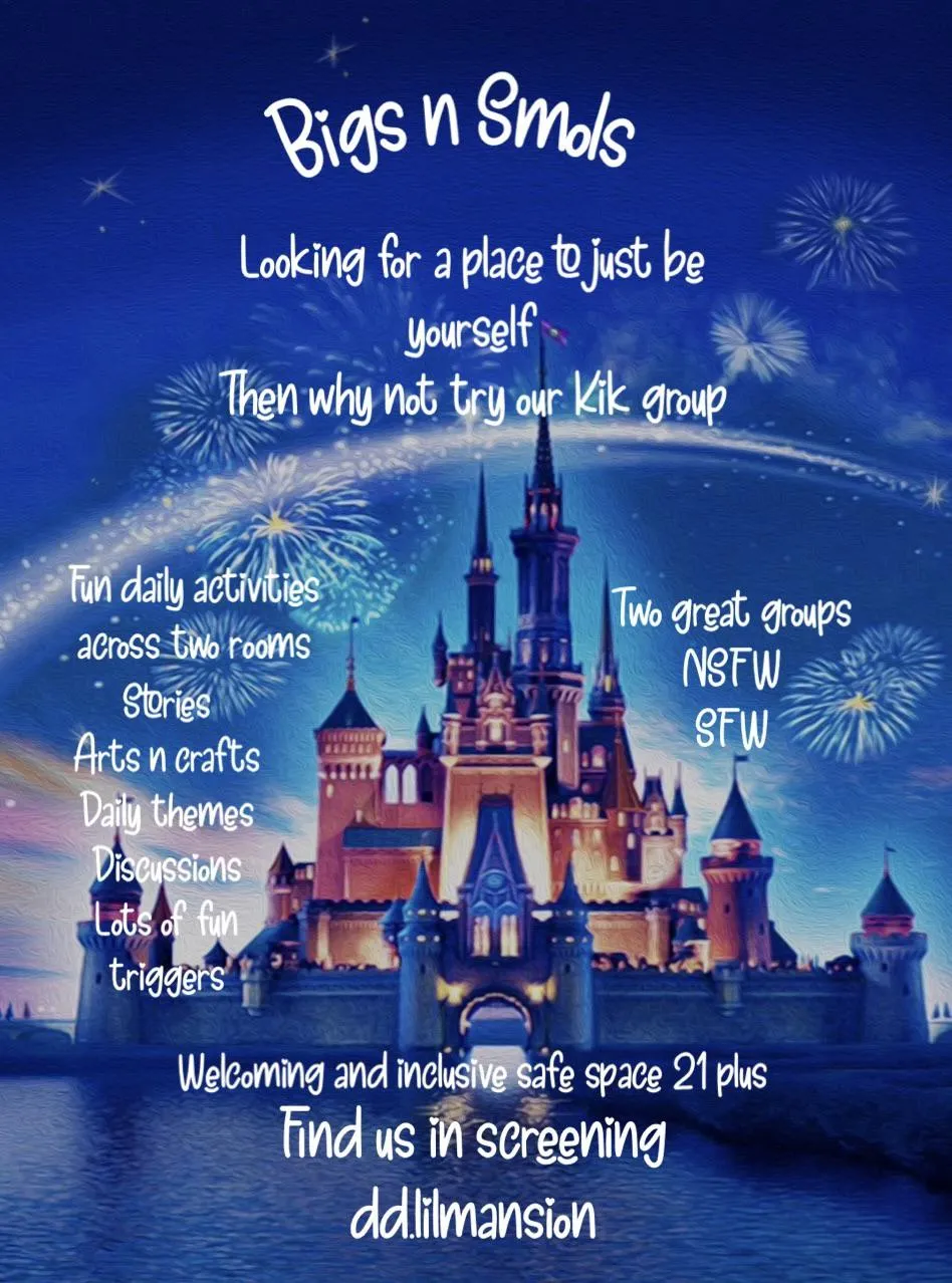 DDLG group join us in one of our screening rooms #dd. lilmansion or #dd.Tea party