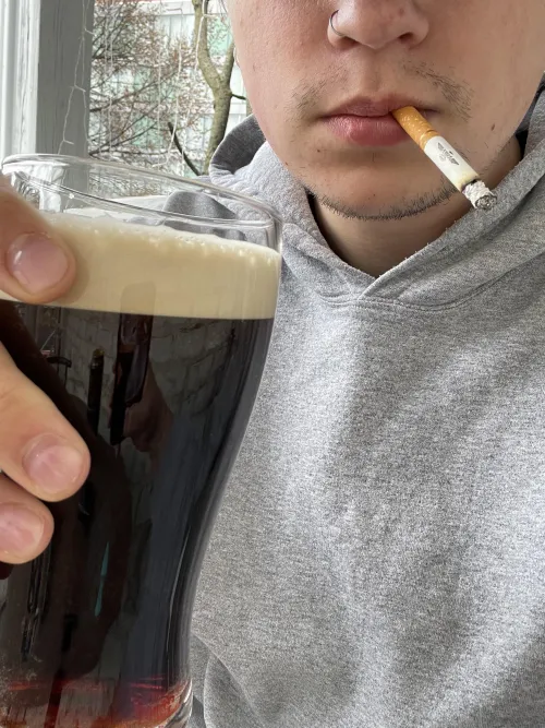 enjoying st patty's the best way i can think of