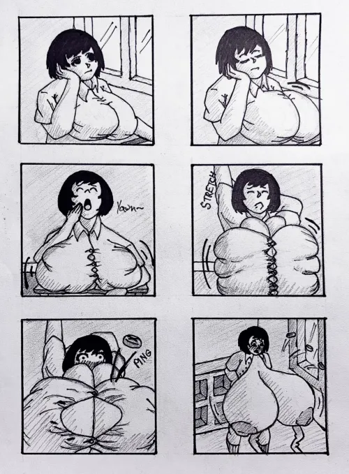 [F] She’s A Real Button-Buster!