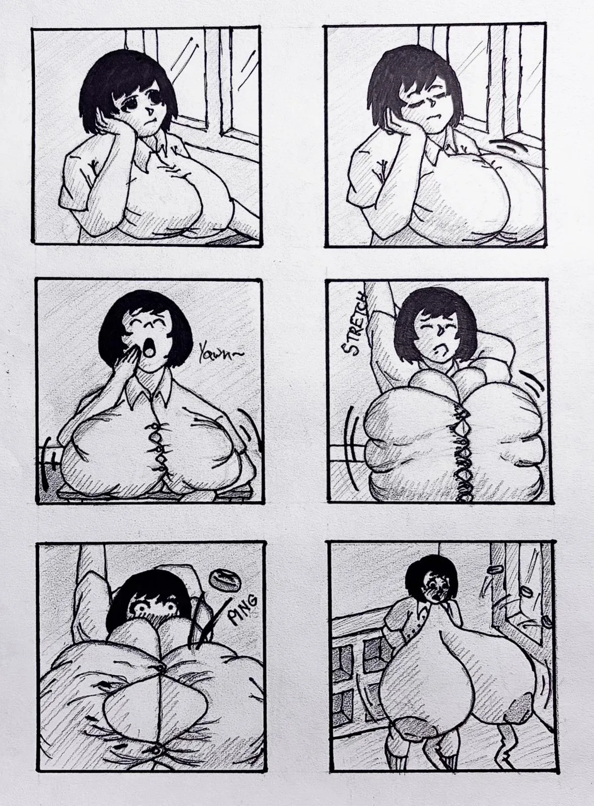 [F] She’s A Real Button-Buster!