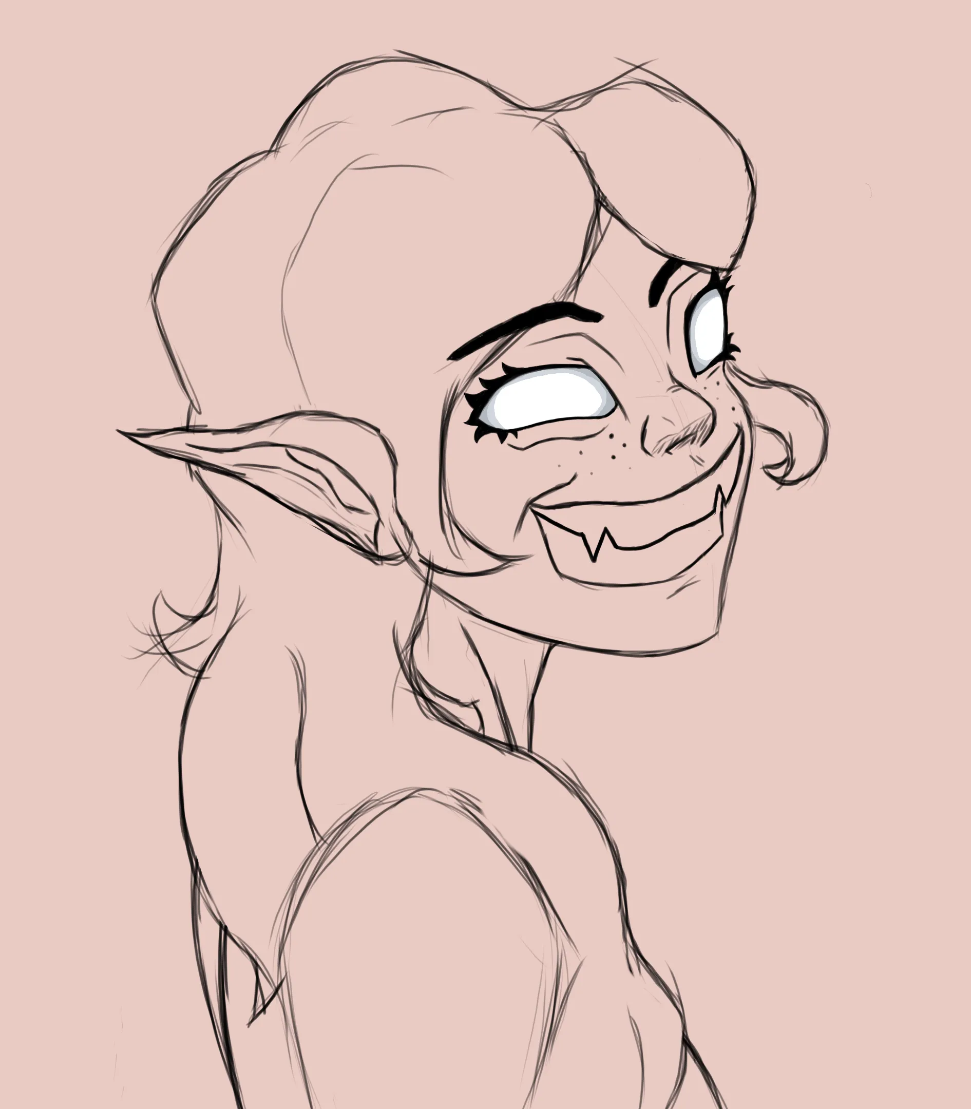 I just started drawing a mouth and somehow ended up with her