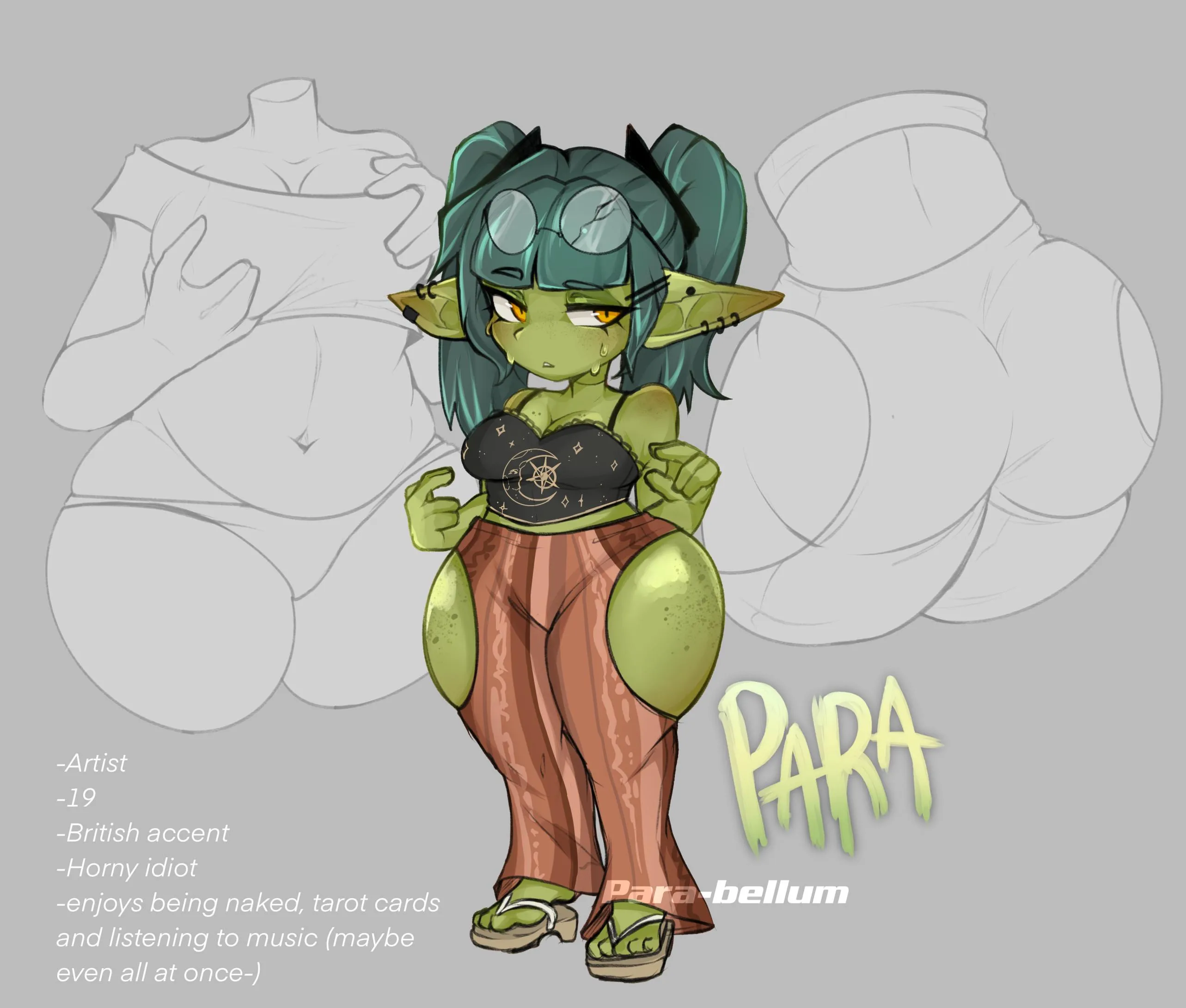 Just wanted to show off my lil my goblin girlie <3