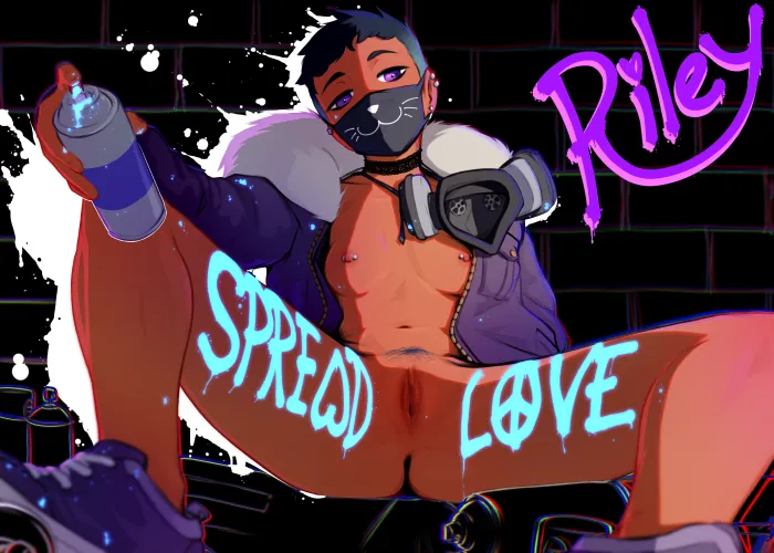 Riley Fairfeather spreading her legs - she shows the way to peace (PudgeRuffian)