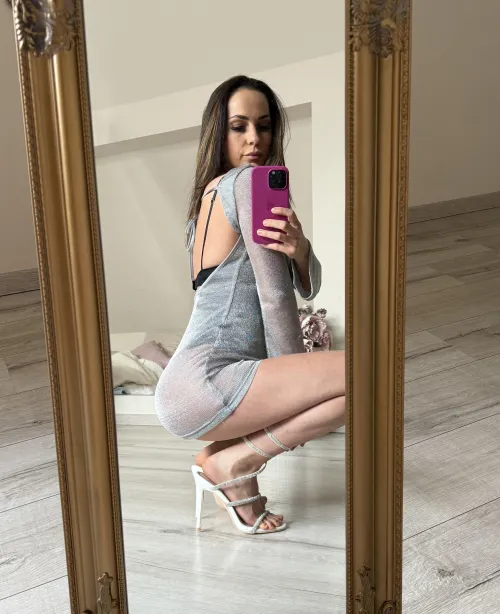 Sheer cocktail dress, I loved it!