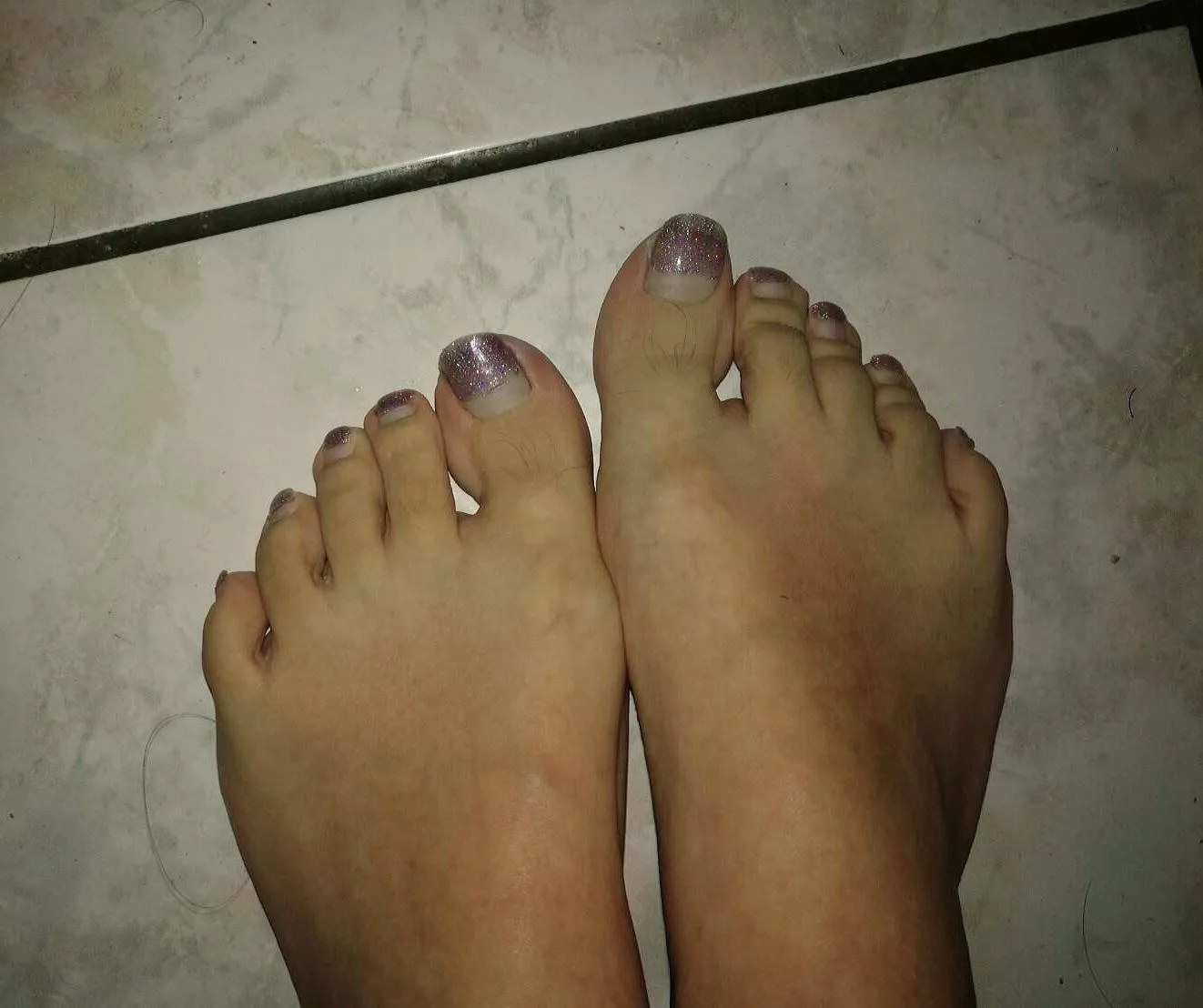 Some glitter in my nails