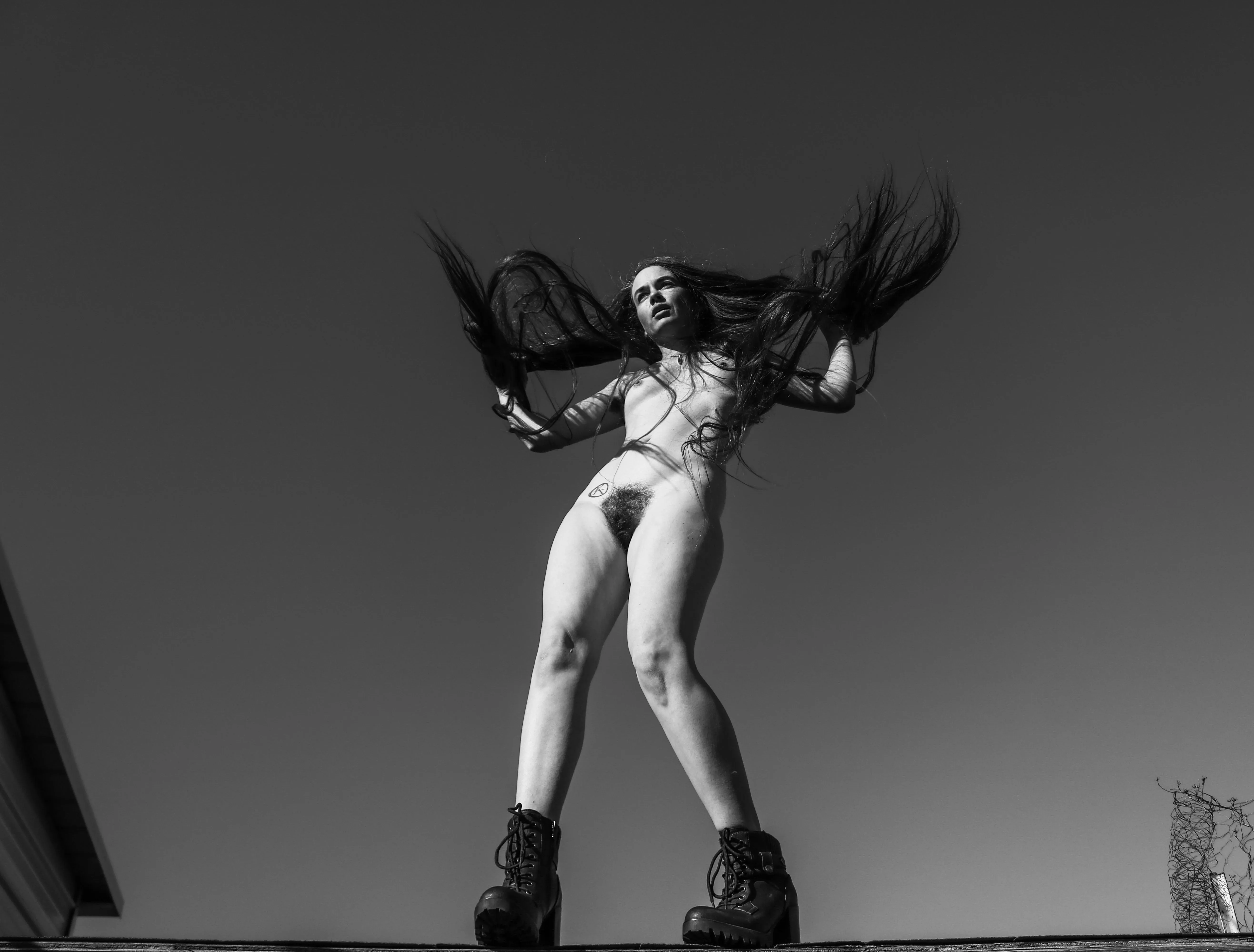 wind and wild hair (self shot)