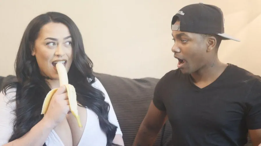 Anyone happen to have this One Bite Challenge video she did with a youtuber named Khalil Underwood? I could only find the thumbnail.