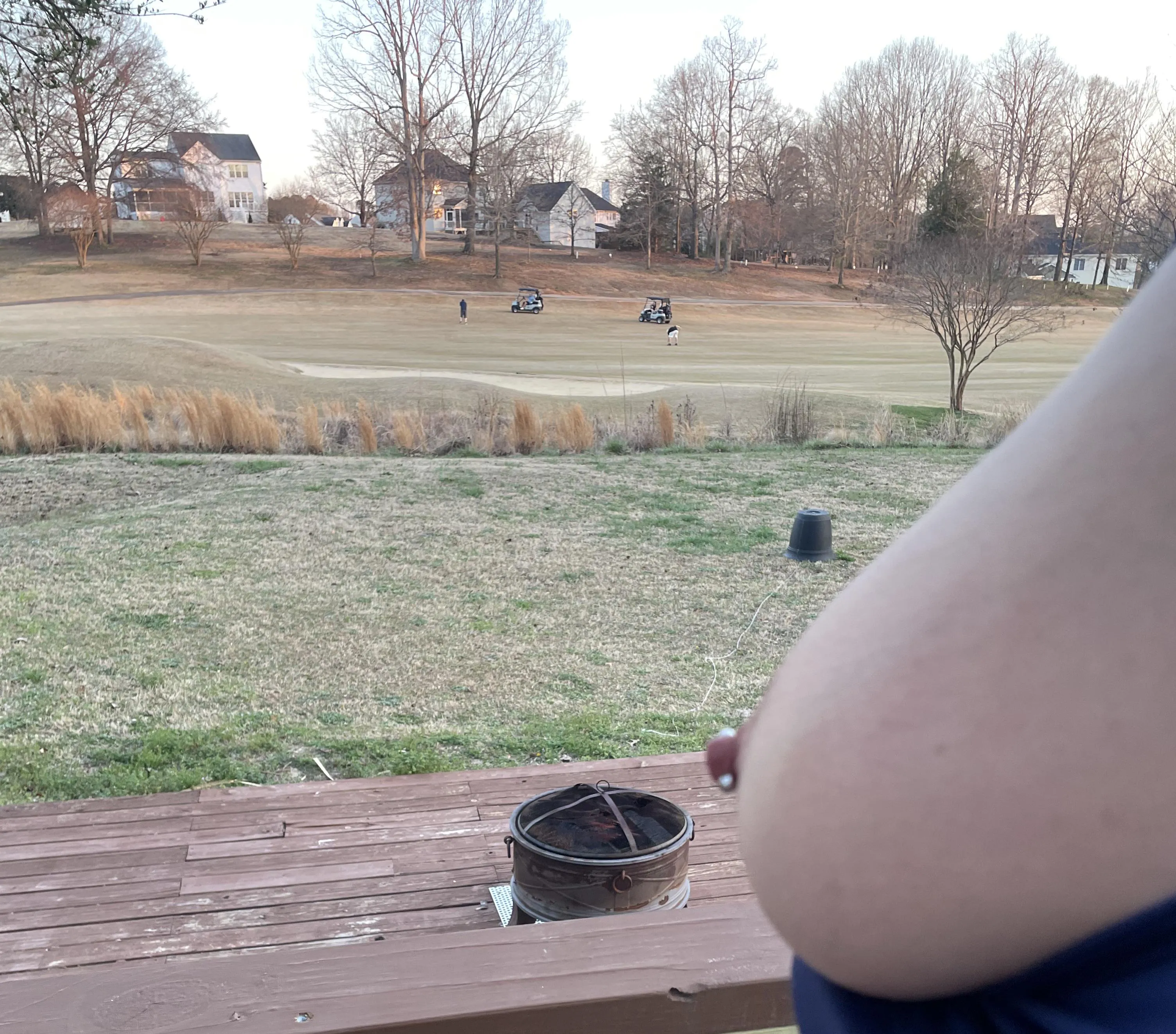 Flashing golfers on a beautiful evening 😘