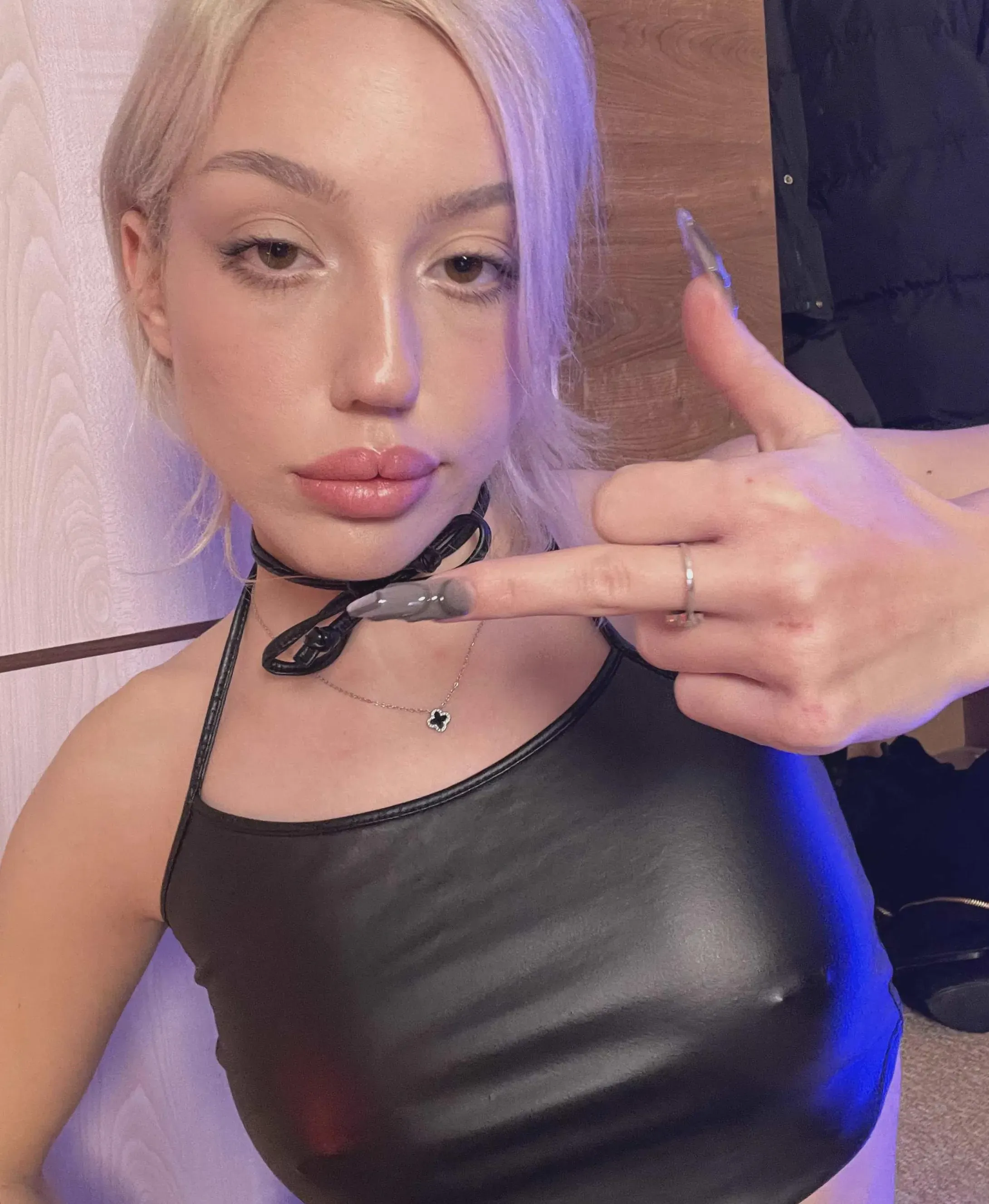 I wore my leather top to give you a faux pas and humiliate you