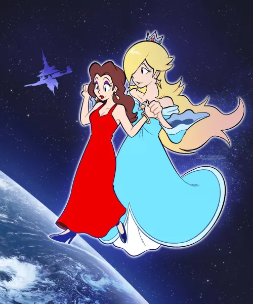 Rosalina giving Pauline a space walk (Brandon Santiago)