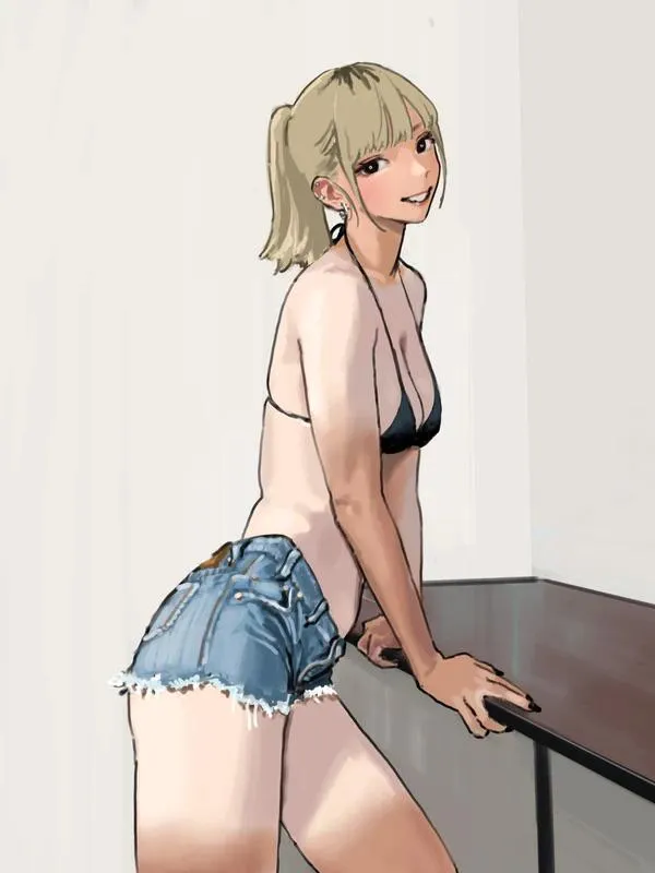 showing off her farmer’s tan