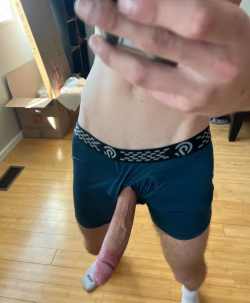 Straight but curious, caught me in boxers