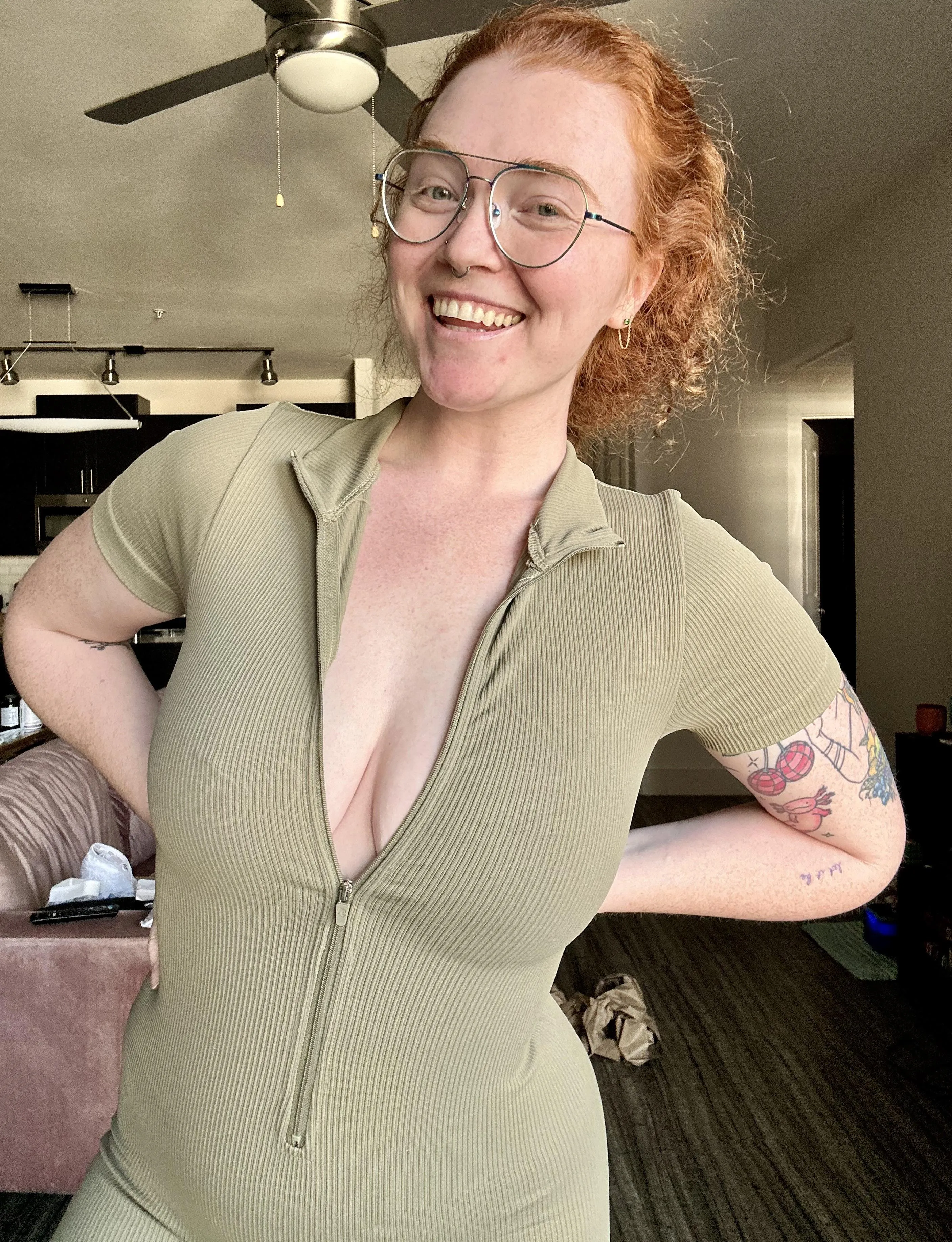 This is as far as the zipper would go…