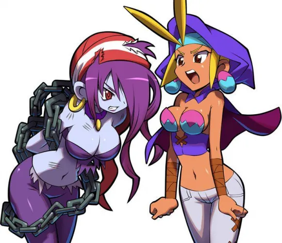 Two of the hottest girls in shantae (offical ingame art
