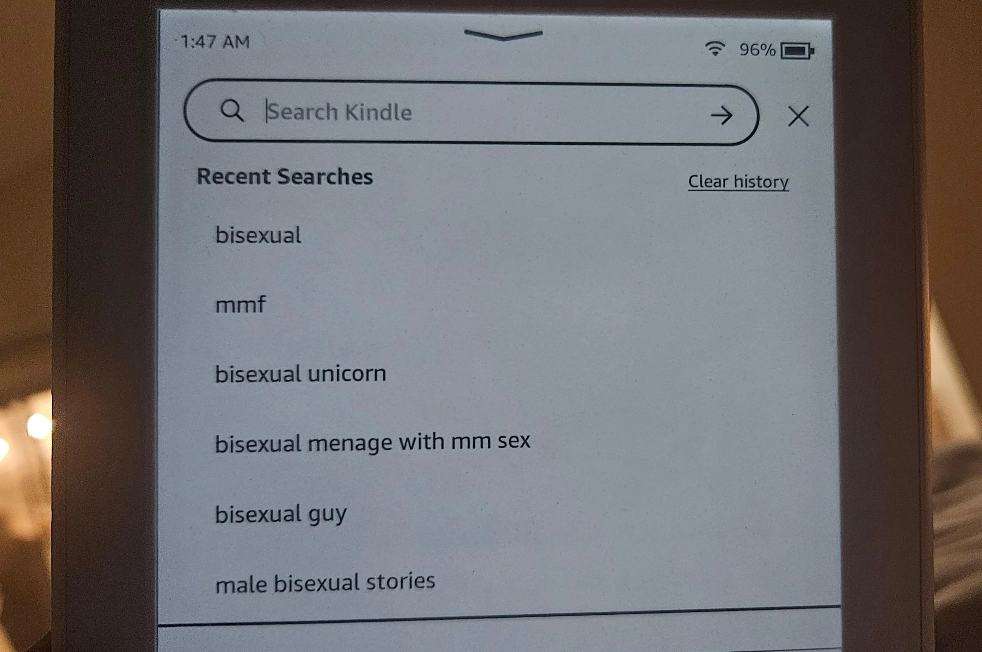 When you can't tell your Kindle search history from your bi hubby's.. 🤣