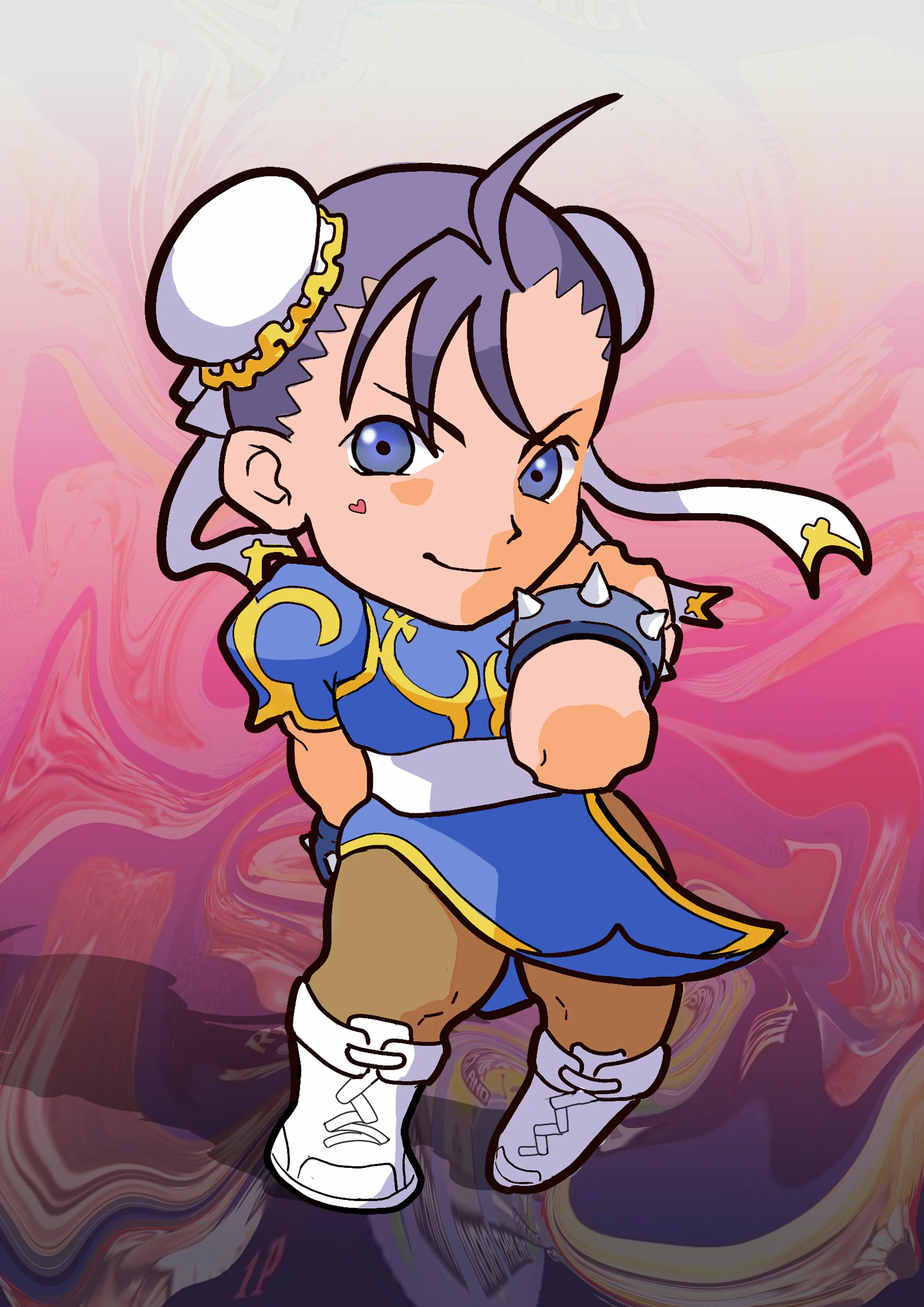 Chun Li in chibi style  SFW