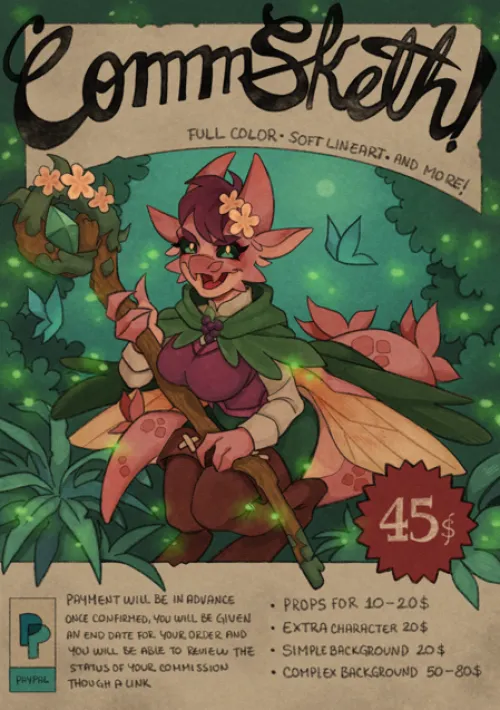 COMM SKETCH | Art made by me | More info below!