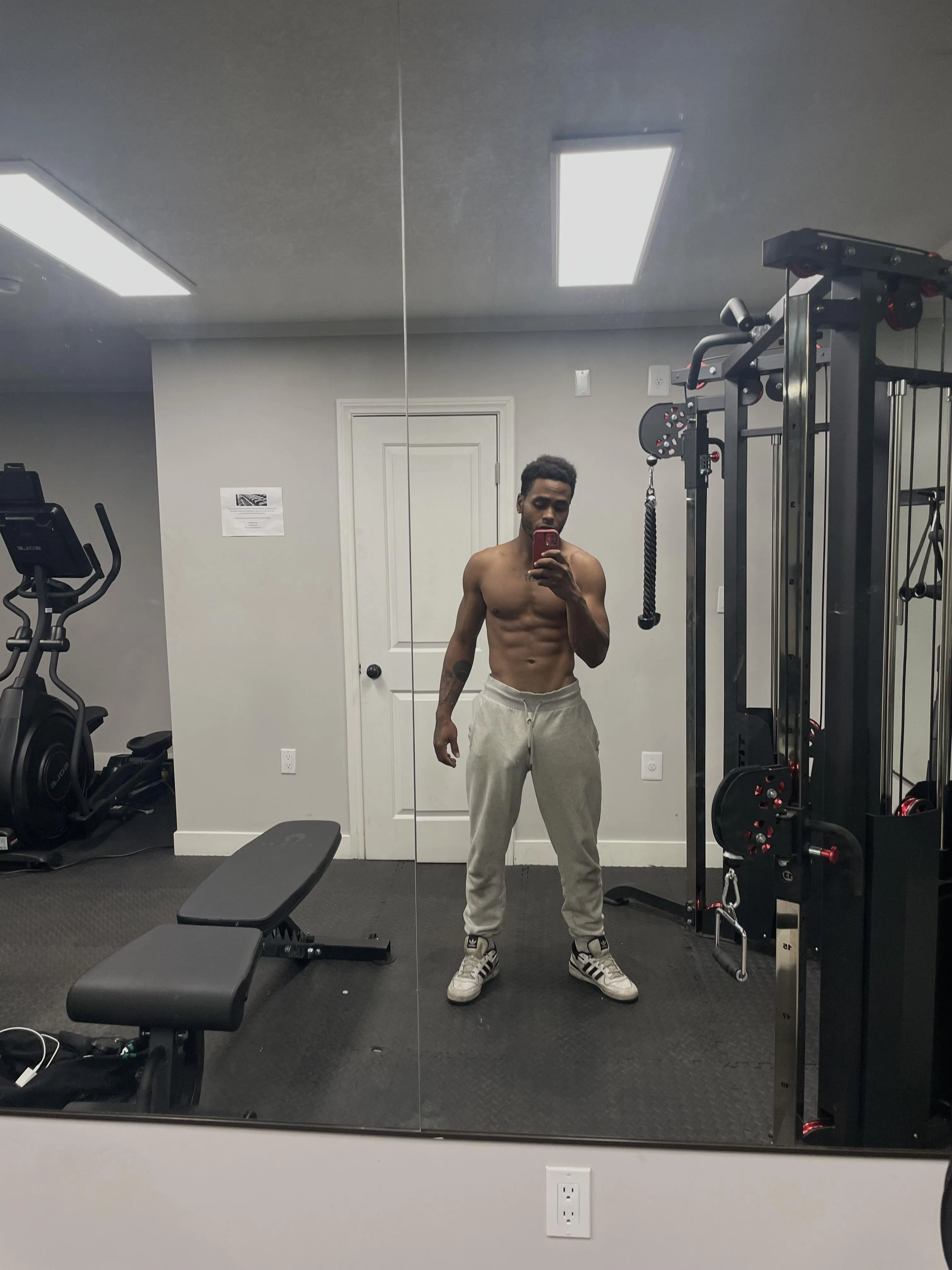 Good morning from the gym