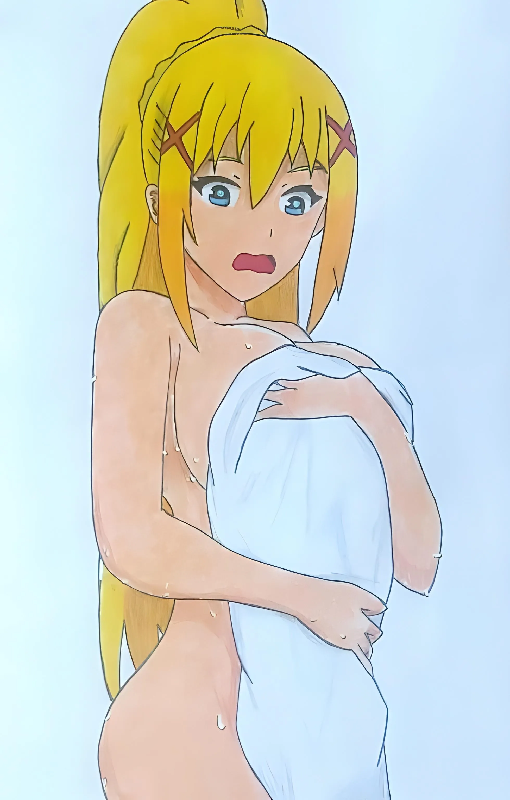 Lalatina in her towel