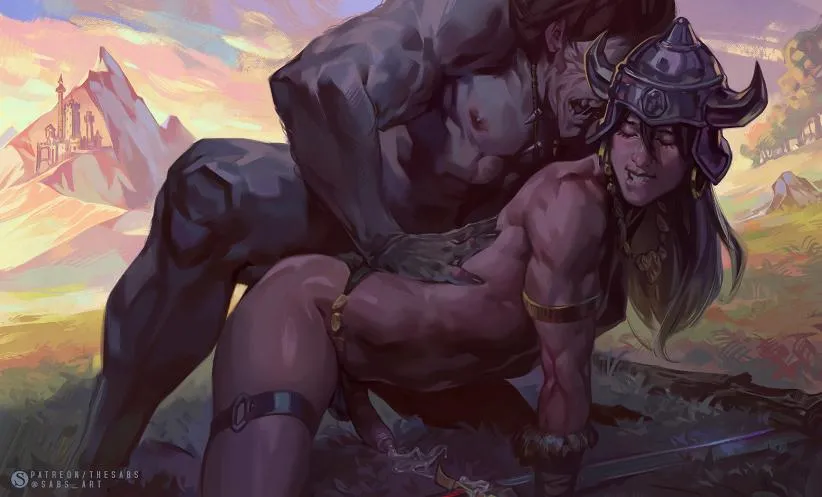 Now I realized why he spared me in the battlefield 💘💦 [sabs_art]