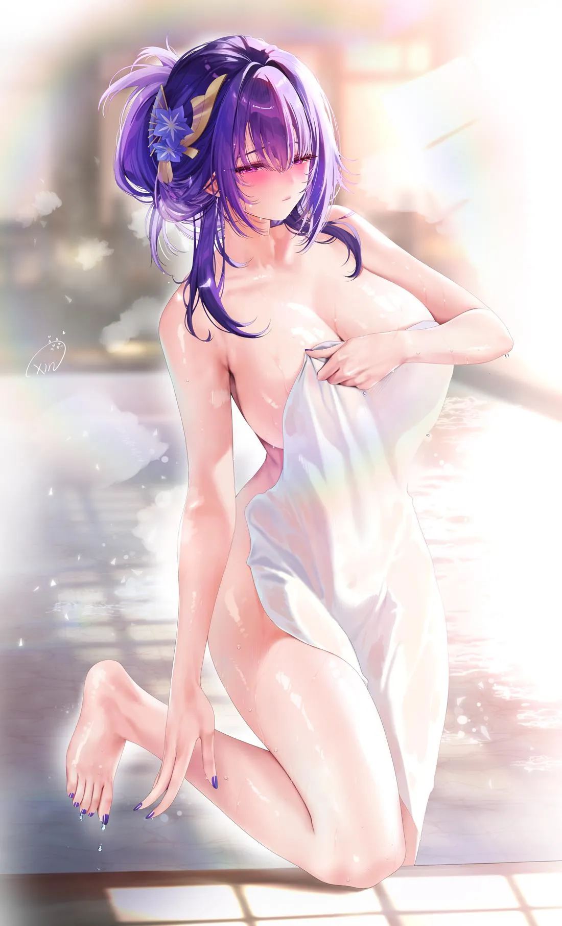 Raiden in onsen (Xinとobiwan / Xinとobi / moehime_union)