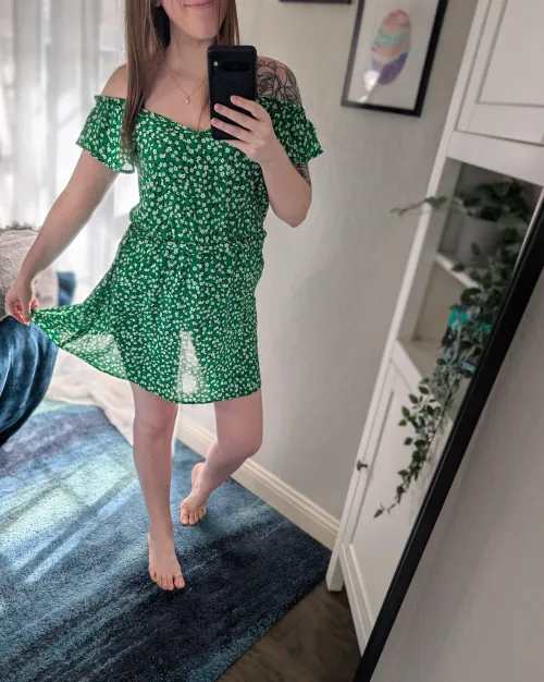 Starting spring break in my lucky green!