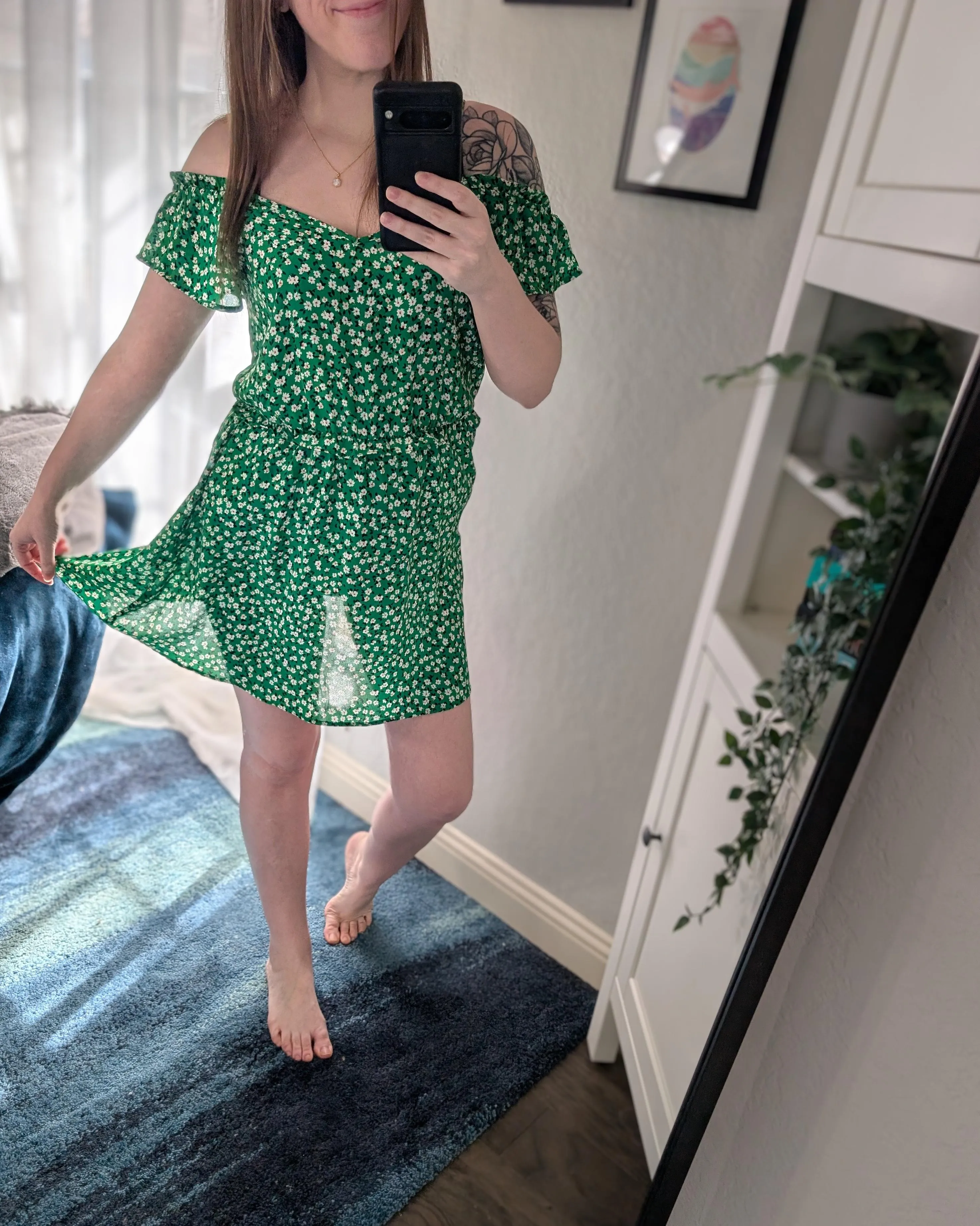 Starting spring break in my lucky green!