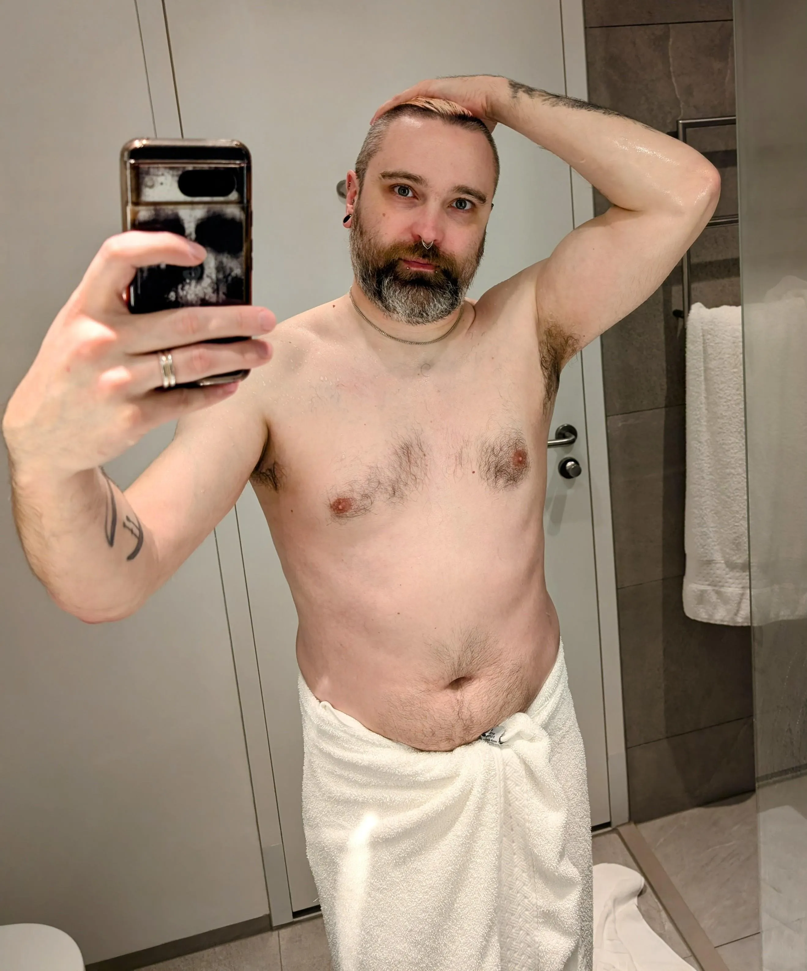 The towel drops on my page! See comments!