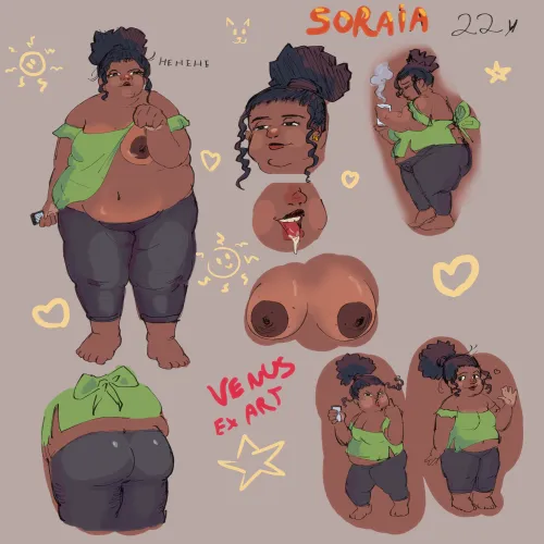 This is Soraia, my new OC! What you think? I am in love with her, she is cozy and chill!