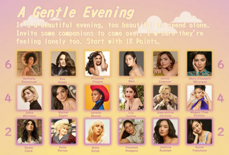 A Gentle Evening—18 Points
