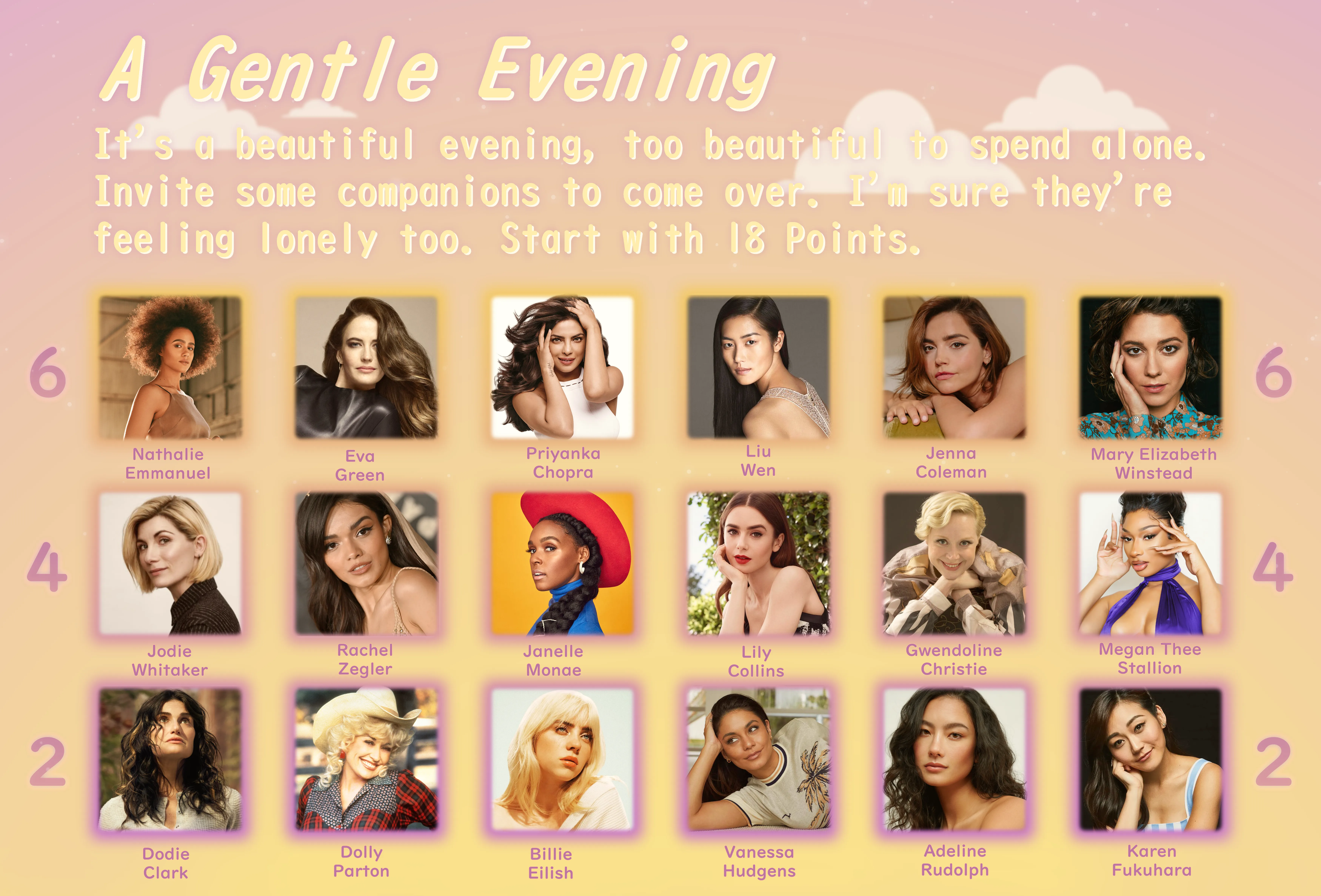 A Gentle Evening—18 Points