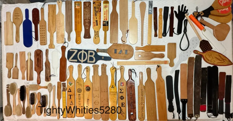 A good chunk of my spanking items.