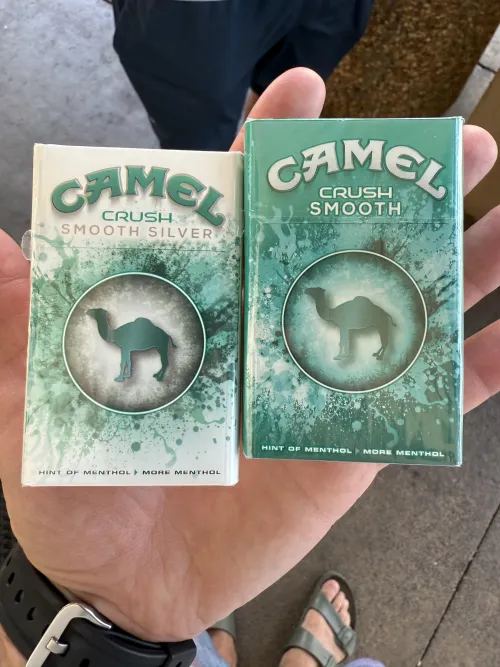 Camel crush packaging