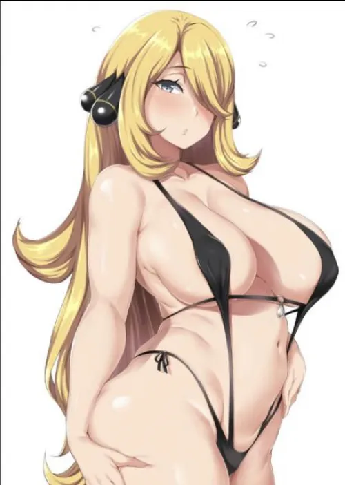 Cynthia in a bikini