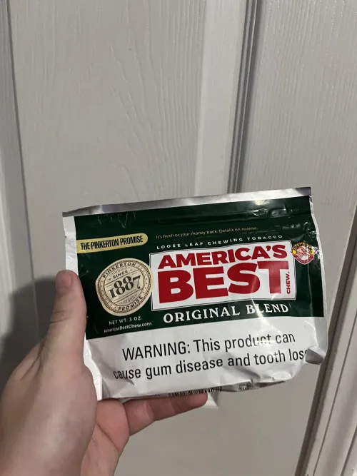 Got my first pack of chew being Red Man