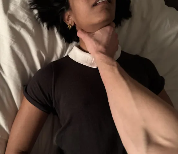 I got pinned to the bed last night...