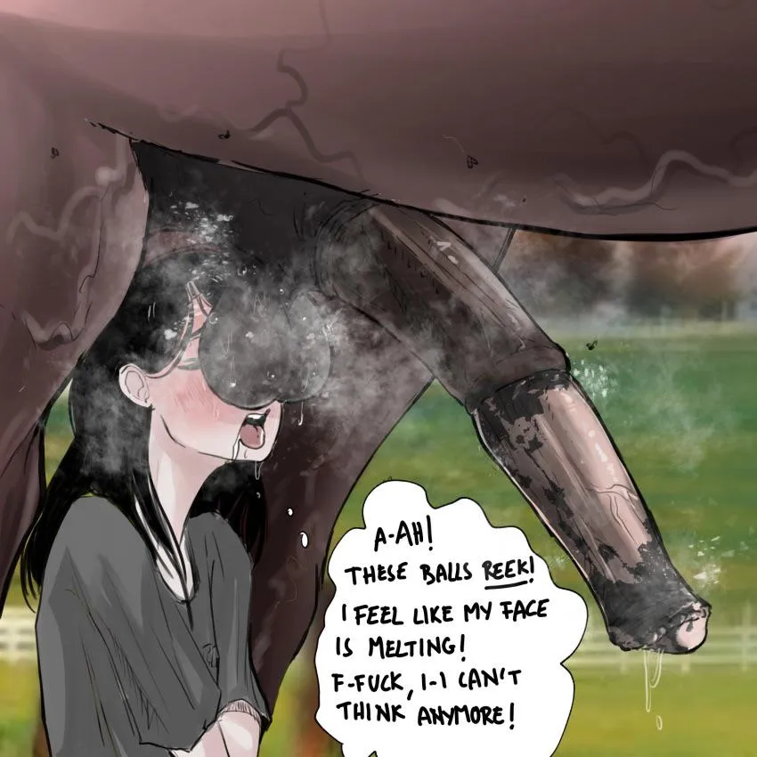 I'm excited just imagining the strong smell of his balls 🫠