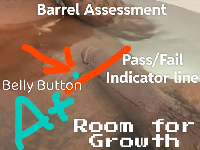 M4F. Attached you will find the barrel assessment portion of the test which categorizes as you as a bull. I’m looking for a partner to help me with the Stamina portion next. It is a timed and must be performed twice with within 20 minutes of the first 