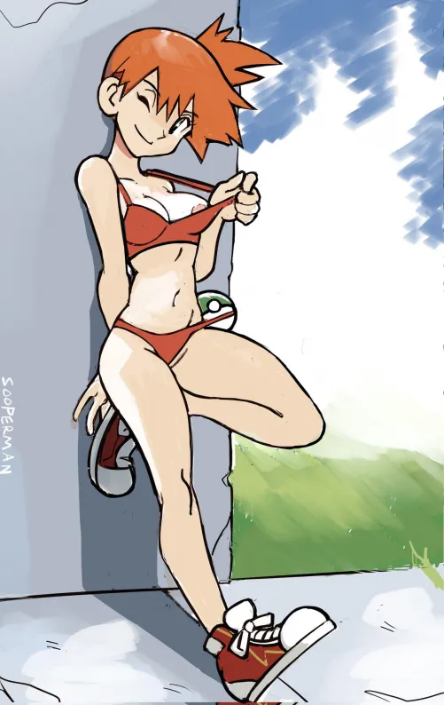 Misty being a cool tomboy (sooperman)
