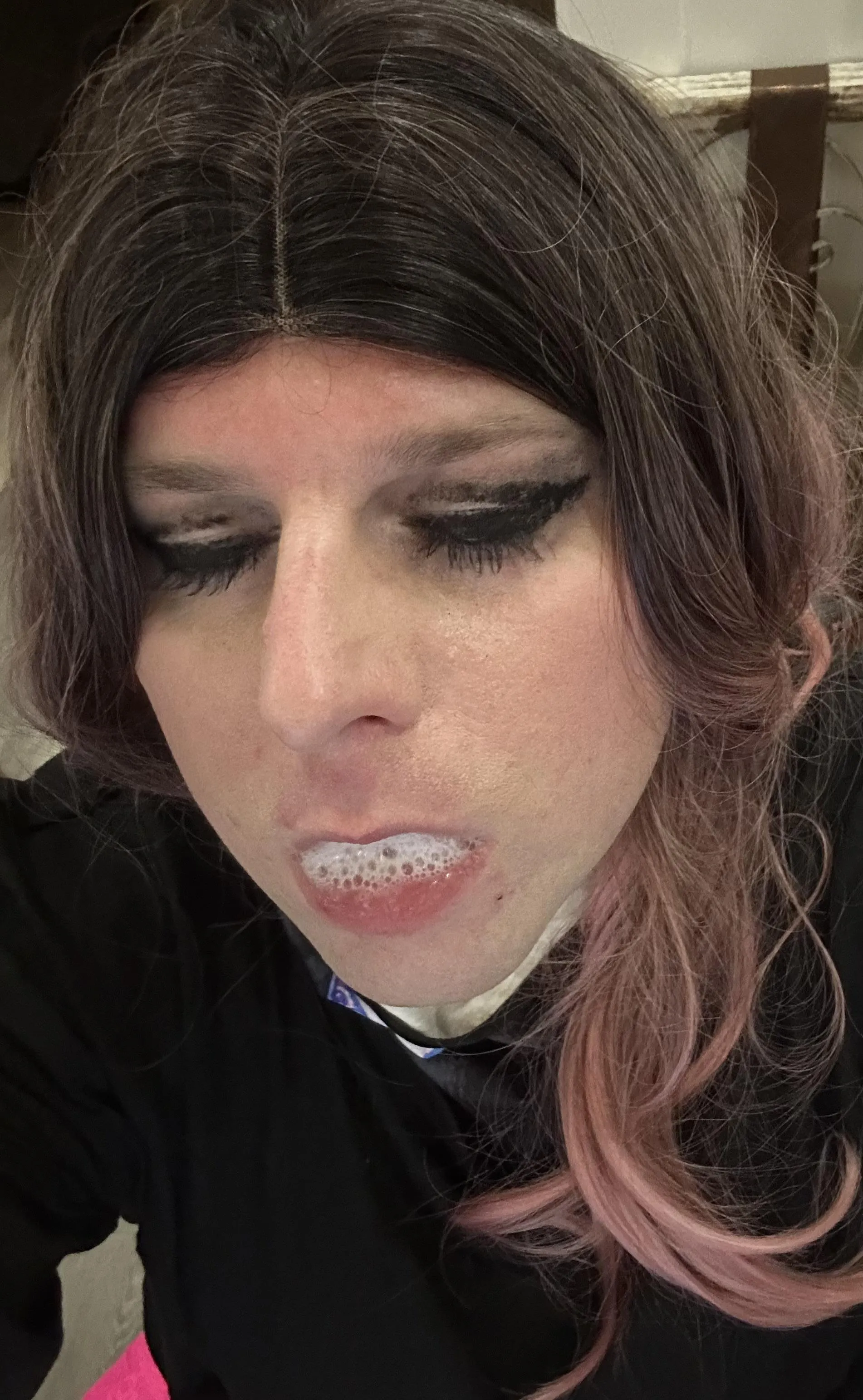 Sometimes I just like to swish it around in my mouth while I continue to tug my limp little penis to get hard again