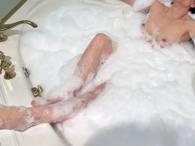 This mom is in relaxation mode