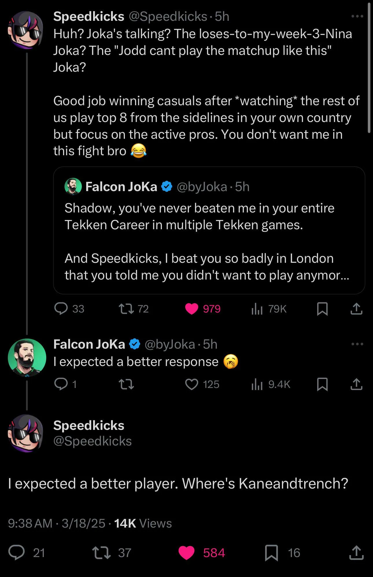 Trying to manufacture a fake EU vs USA beef after the successful Korea v Pak event