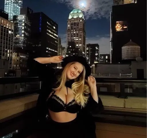 Black lingerie witch