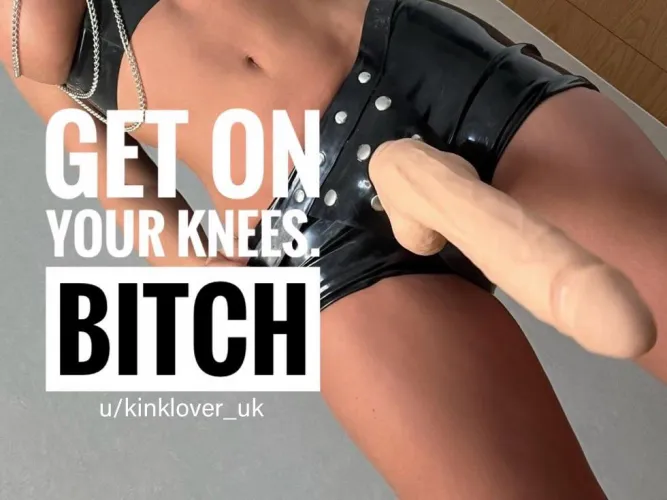 Do as you’re told, and be sure to thank her afterwards… [ImageFap: kinklover_uk]