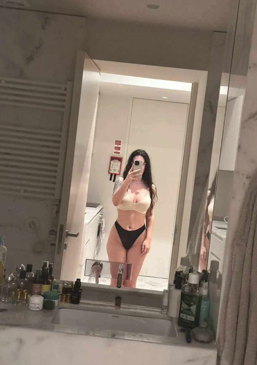 Feeling extra naughty in lingerie