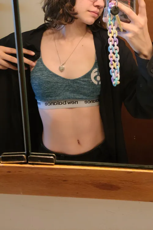 I only wear bras if it's a sports-bra as a top