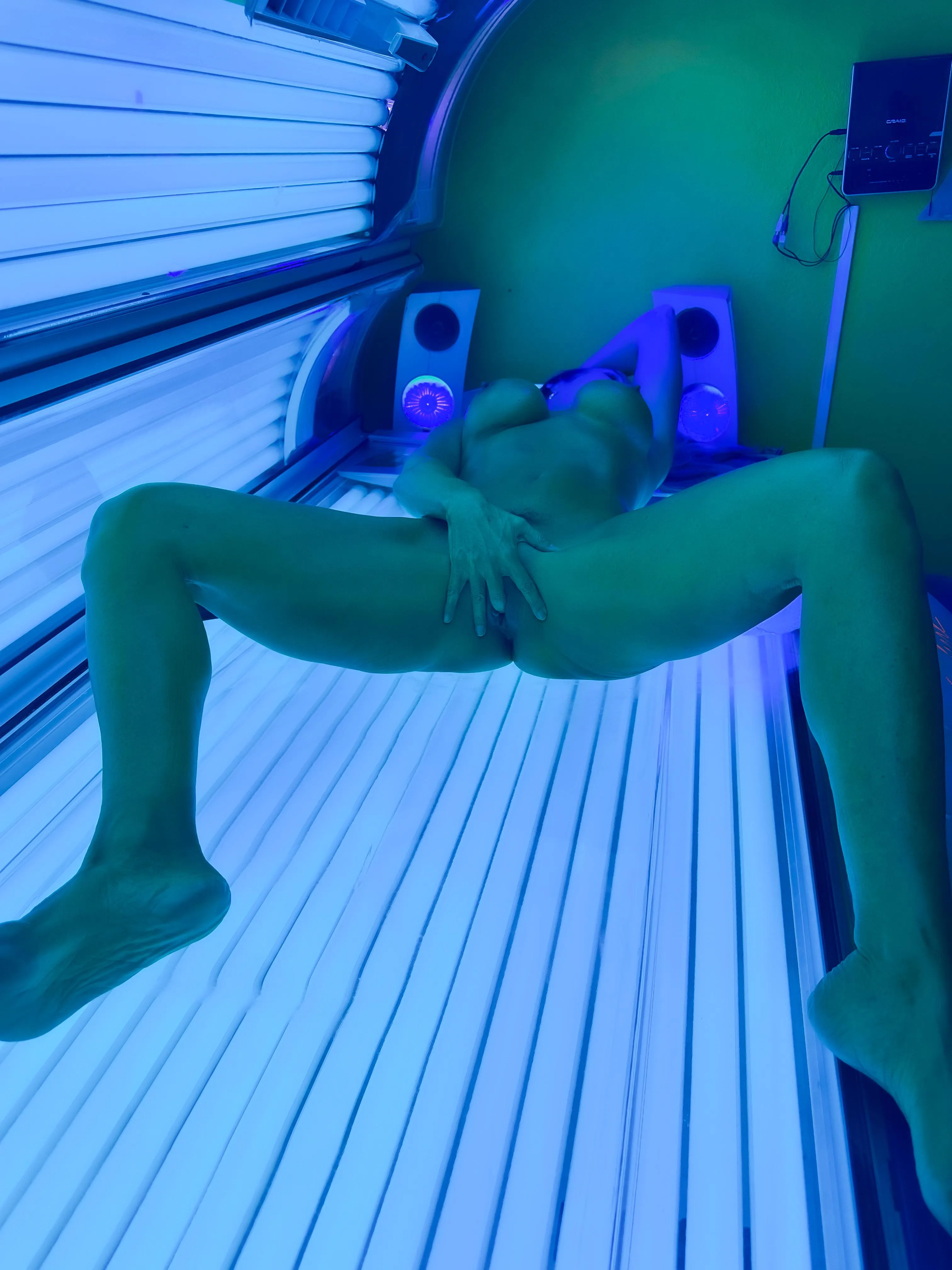 If you ever wondered what we do when tanning.