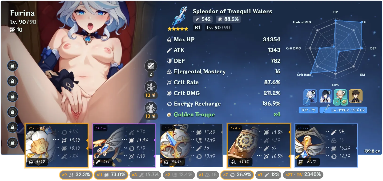 Isn't my Furina wet enough to be called the true hydro archon?